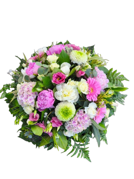 Coussin rond pastel