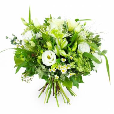 Bouquet de fleurs champêtres & blanches Ajaccio