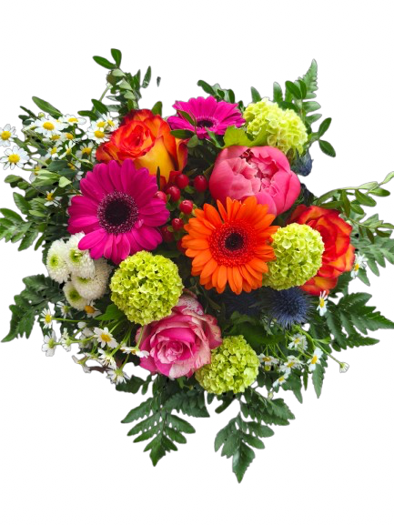 Bouquet du fleuriste coloré