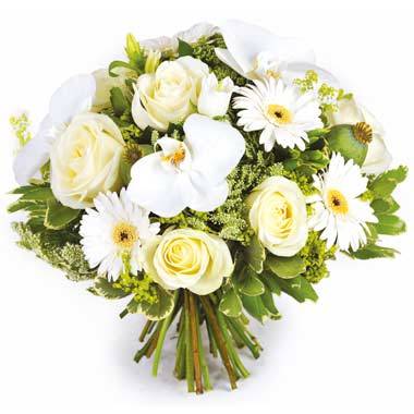 Bouquet de fleurs Rêve Blanc