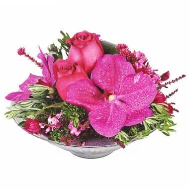 Composition florale Candy Rose