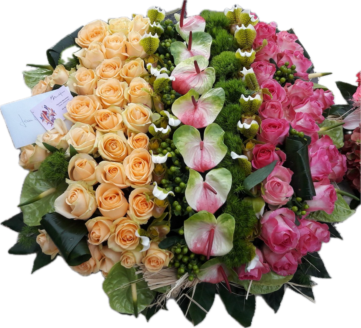 Coussin de fleurs carré