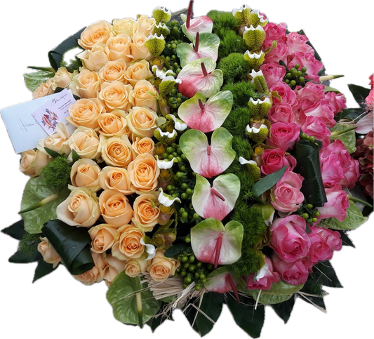 Coussin de fleurs carré