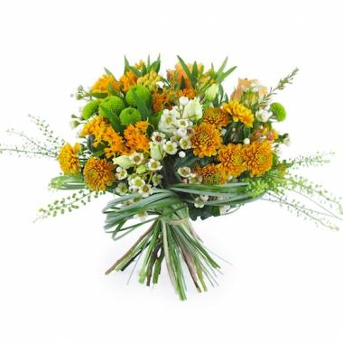 Bouquet de fleurs orangé Turin