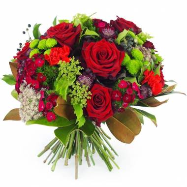 Bouquet rond rouge Riga